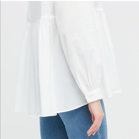 Uniqlo cotton long sleeves blouse - Picture 6 of 7